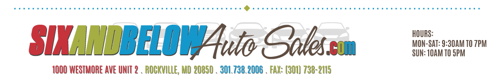 Six And Below Auto Sales Rockville Md Six And Below Auto Sales Rockville Md